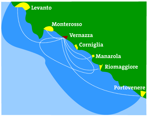 boat tour nord est vernazza